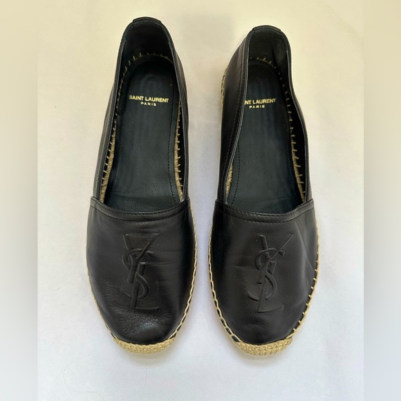 Women’s Saint Laurent Black Espadrille - Size 37.5 - Picture 3 of 7